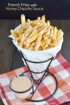 French Fries With Honey Chipotle Sauce
