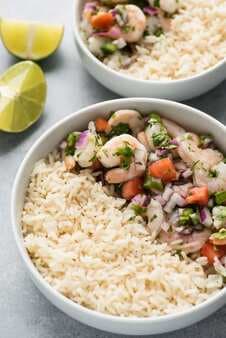 Mexican Ceviche Rice Bowls