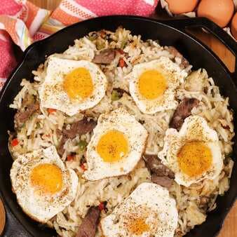 Breakfast Skillets With Steak And Eggs