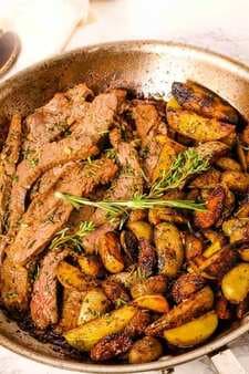 Skillet Steak And Potatoes