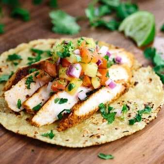 Chicken Tacos With Pineapple Salsa