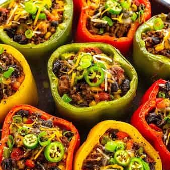 Stuffed Peppers With Ground Beef