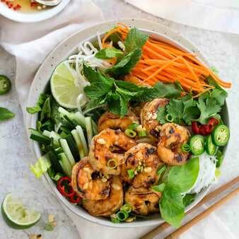 Vietnamese Shrimp Salad With Noodles