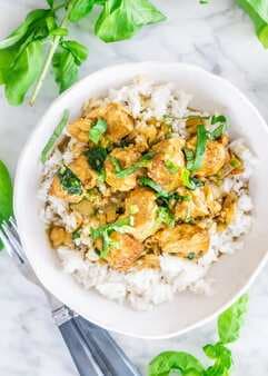 Coconut Basil Chicken Curry