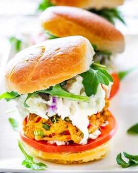 Crab Cake Sliders With Coleslaw