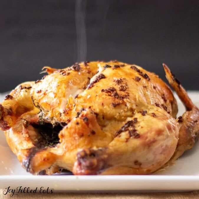 Garlic Herb Butter Roast Chicken