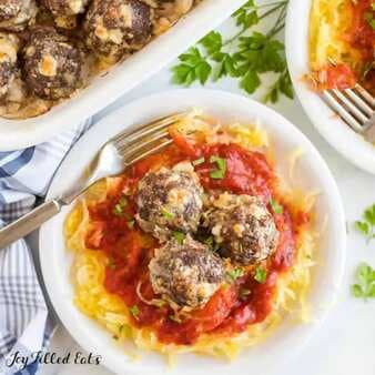 Keto Meatballs with Sausage and Ground Beef