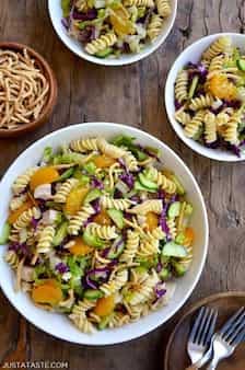 Chinese Chicken Pasta Salad With Sesame Dressing