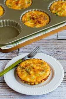 Crustless Tarts With Asparagus And Goat Cheese