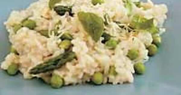 Asparagus And Pea Risotto