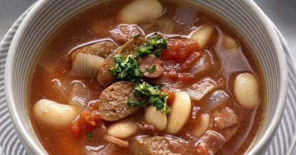 Bean And Merguez Soup With Gremolata