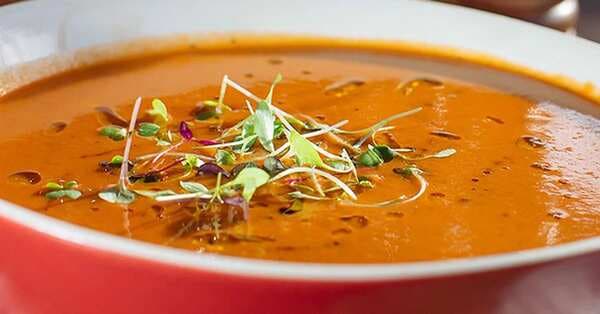 Baked Tomato And Basil Soup