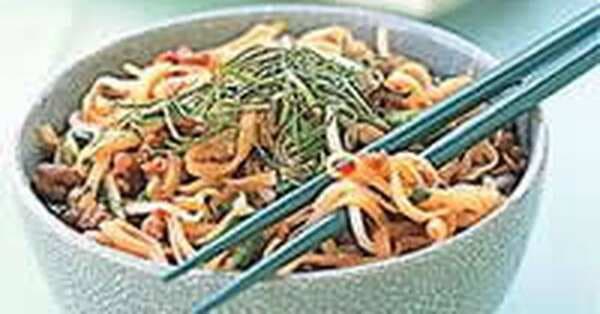 Beef And Black Bean Noodle Stir-Fry