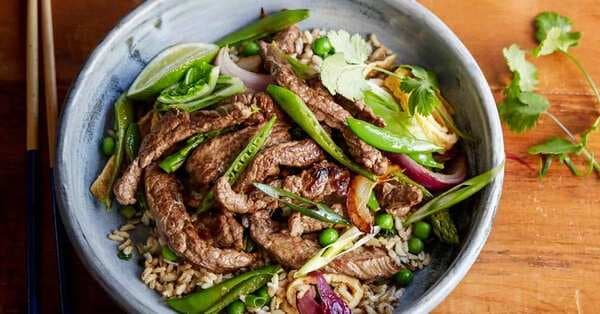 Beef And Cabbage Stir Fry With Easy Fried Rice