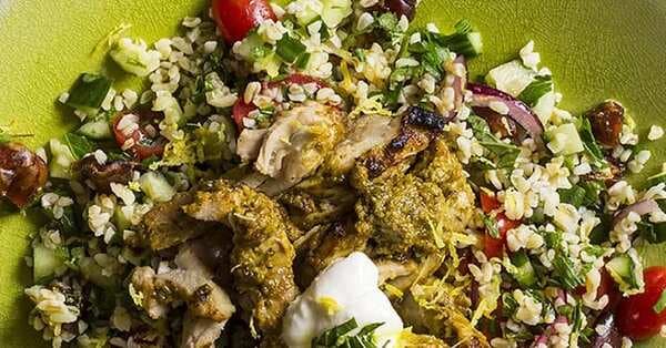 Chermoula Chicken With Date And Lemon Tabbouleh And Yoghurt