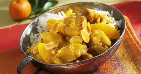 Chicken And Orange Curry With Basmati Rice