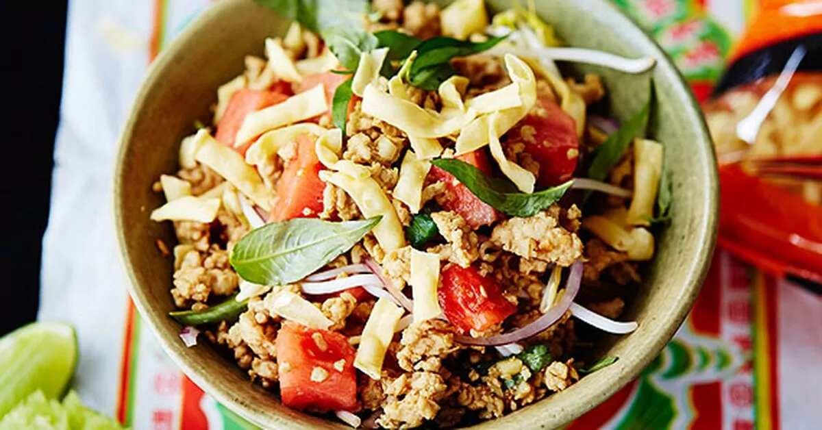 Chicken And Watermelon Noodle Salad
