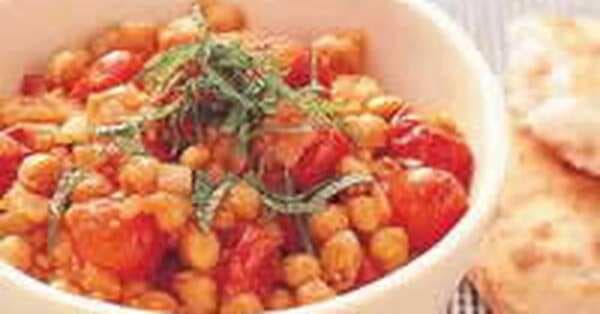 Chickpeas And Tomatoes With Couscous