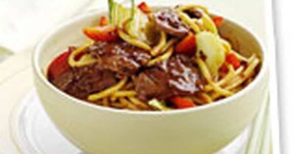 Chilli Beef And Bok Choy Noodles