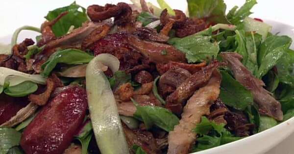 Chinese Fragrant Duck And Roasted Plum Salad