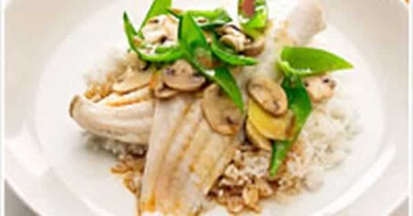 Chinese Steamed Fish And Vegetables