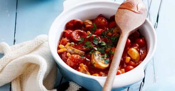Chorizo, Bean & Mushroom Stew