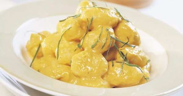 Gnocchi With Caramelised Pumpkin And Sage Sauce
