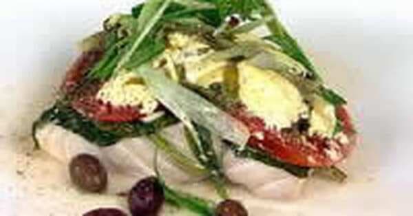 Mediterranean Spinach Fish Parcels