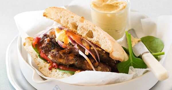 Middle Eastern Spiced Lamb Burger