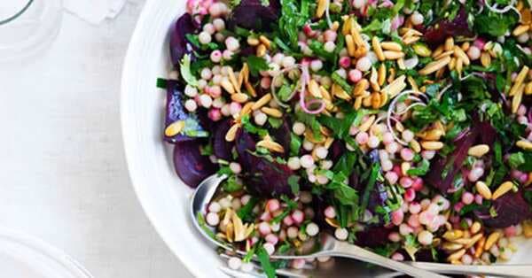 Middle Eastern-Inspired Beetroot And Moghrabieh Salad