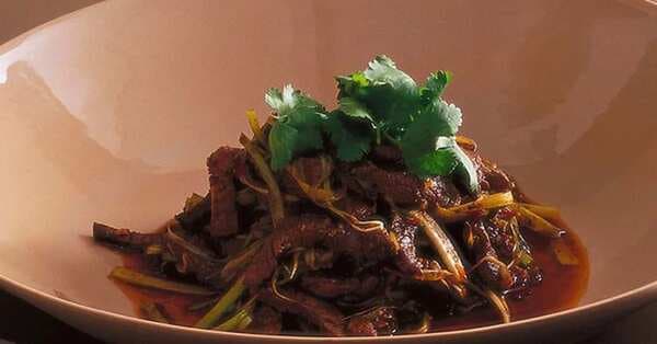 Stirfried Beef With Sichuan Peppercorns And Sweet Bean Sauce