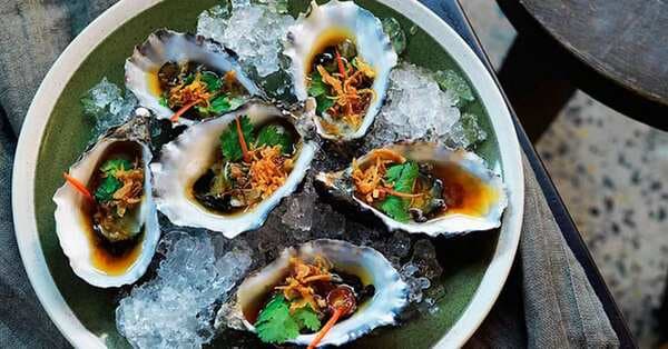 Pacific Oysters With Sweet Soy And Ginger