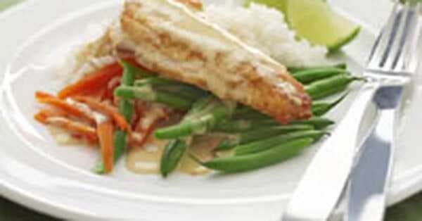 Pan-Fried Fish With Thai Curry Sauce