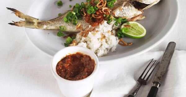 Roast Bream With Sambal And Coconut Rice