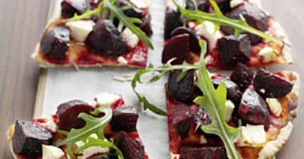 Roasted Beetroot And Fetta Pizza