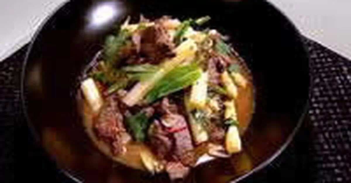 Sichuan Beef And White Asparagus