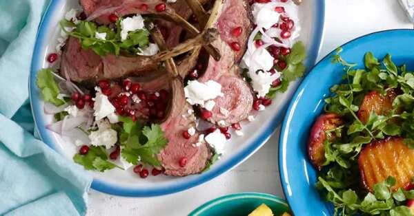 Spiced Lamb Cutlets With Pomegranate And Feta