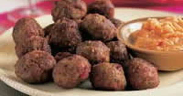 Spiced Meatballs With Romesco Sauce