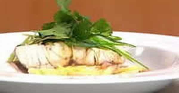 Steamed Fillet Of Barramundi With Ginger And Shallots-Kylie Kwong