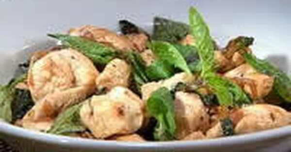 Stir Fried Chicken With Chilli And Basil