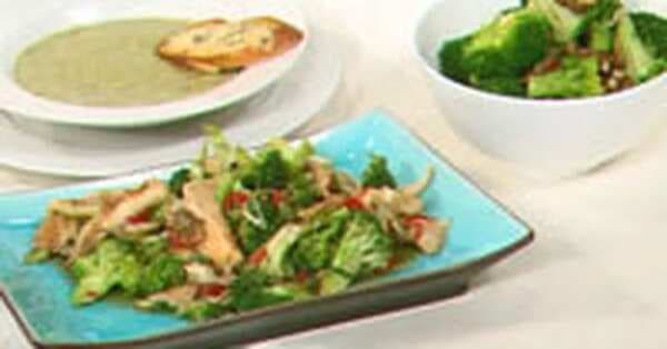 Stir-Fried Broccoli With Oyster Mushrooms