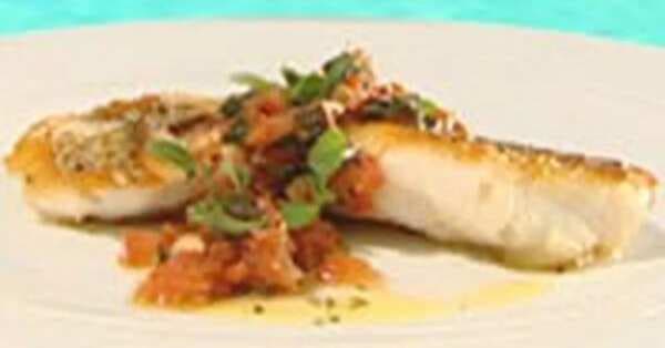 Sweet Lip Snapper With Tomato, Oregano And Pine Nuts