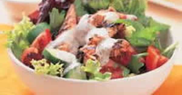 Tandoori Chicken Salad With Pappadums