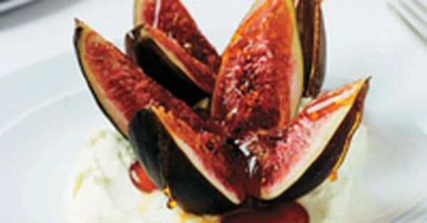 Toffee Figs With Mascarpone Cream