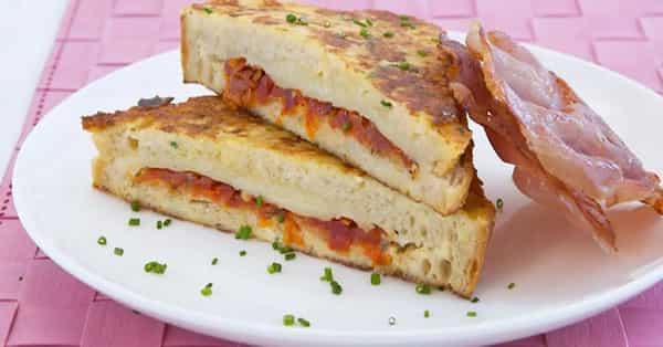Tomato And Cheese French Toast