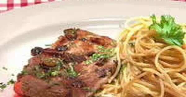Veal Marsala With Spaghetti A La Dino Martine-Grant Galea