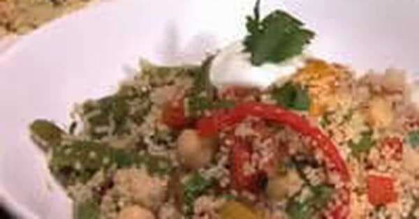 Vegetarian Couscous Salad With Chickpeas-Sami Lukis