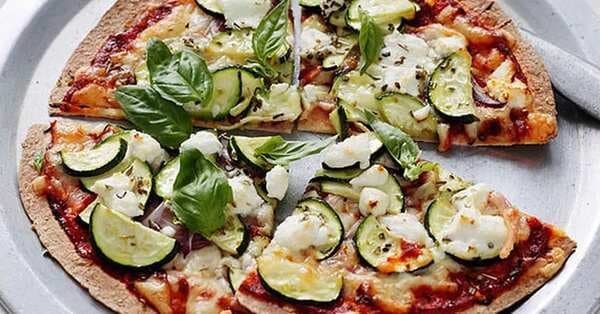 Zucchini And Goat's Cheese Pizza