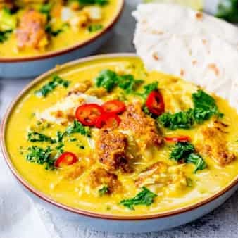 Thai Yellow Curry With Fish