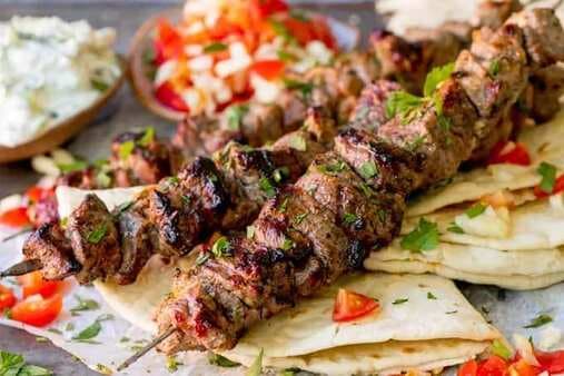 Greek Lamb Souvlaki Kebabs